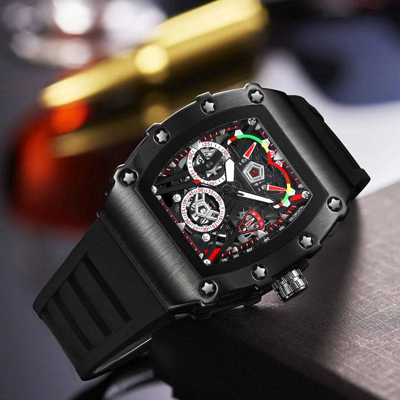 Fashion Men watch Waterproof Night Light Calendar