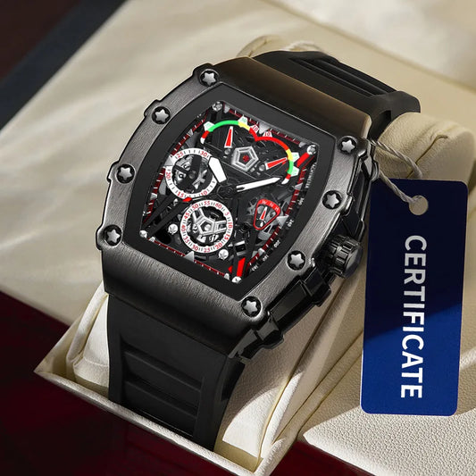 Fashion Men watch Waterproof Night Light Calendar