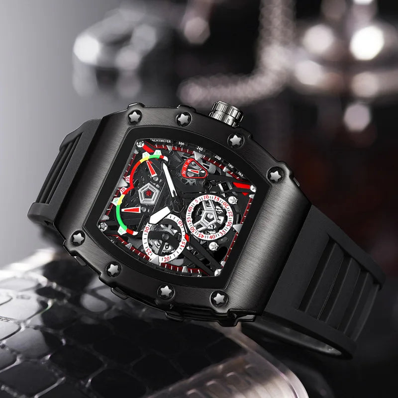 Fashion Men watch Waterproof Night Light Calendar